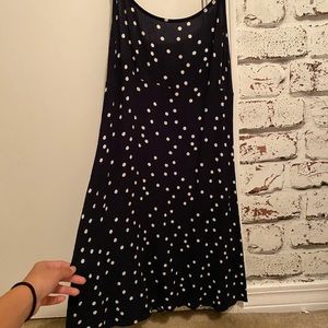 Forever 21 Navy polka dot dress